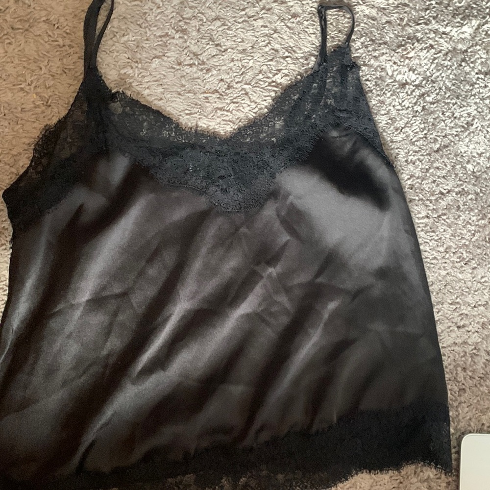 Black Lacey tank top